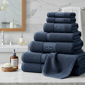 Kit com 8 Toalhas de Banho Premium Lar Maciez – Conforto e Qualidade para o Seu Dia a Dia
