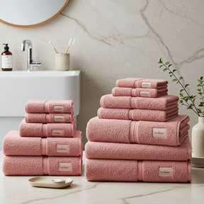 Kit com 8 Toalhas de Banho Premium Lar Maciez – Conforto e Qualidade para o Seu Dia a Dia